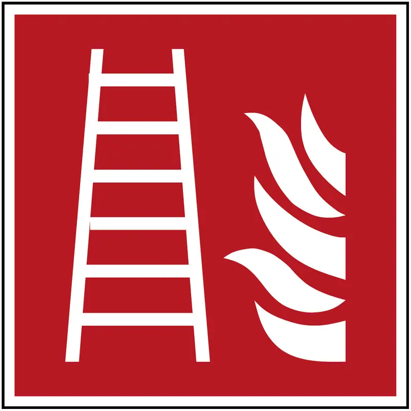 ISO Sicherheitskennzeichnung - Brandschutzleiter