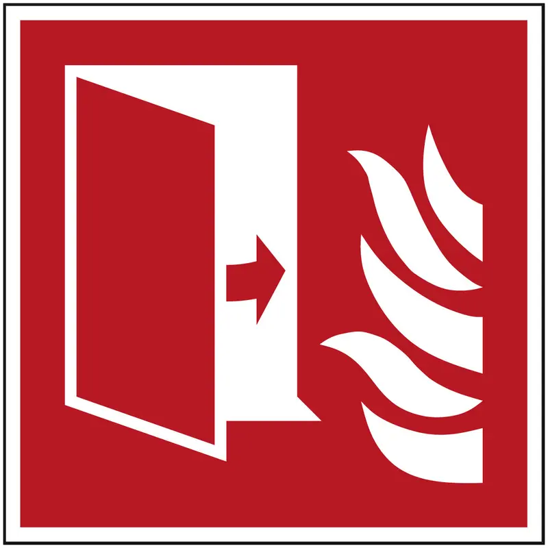 ISO Sicherheitskennzeichnung - Brandschutztür