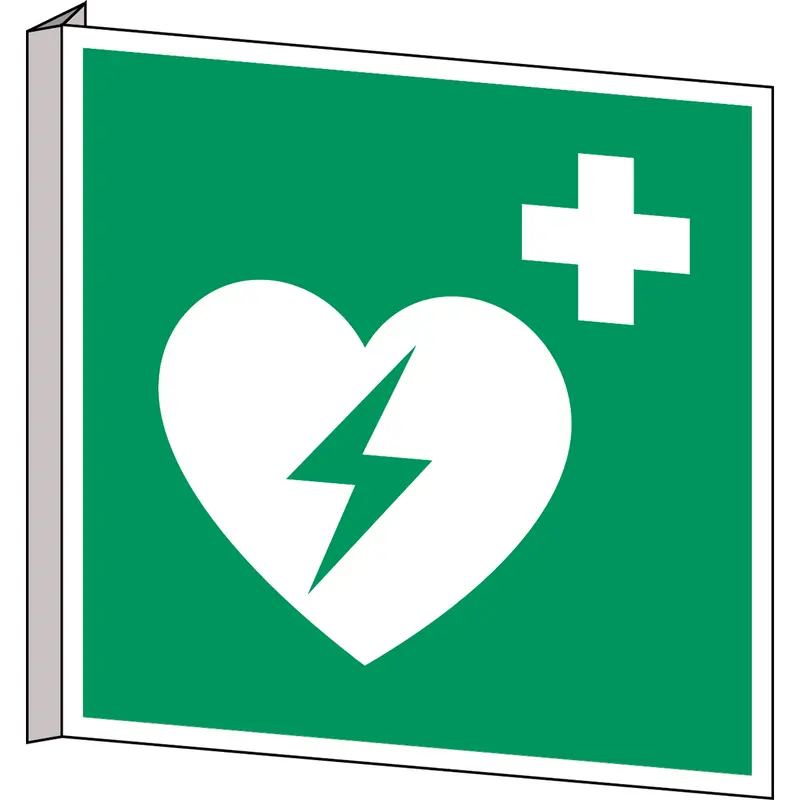 ISO Sicherheitskennzeichnung - Defibrillator