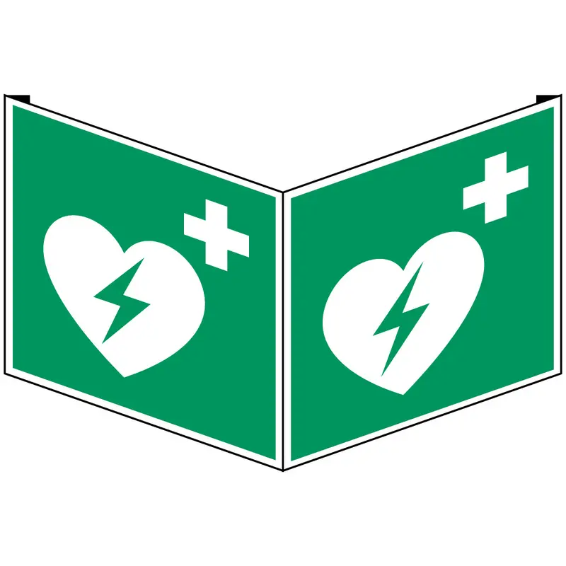 ISO Sicherheitskennzeichnung - Defibrillator