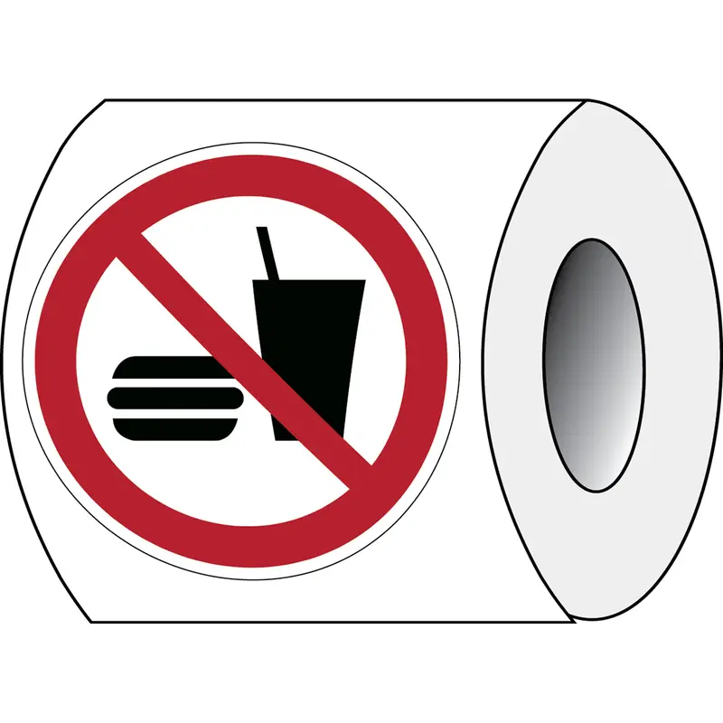 ISO Sicherheitskennzeichnung - Essen und Trinken verboten