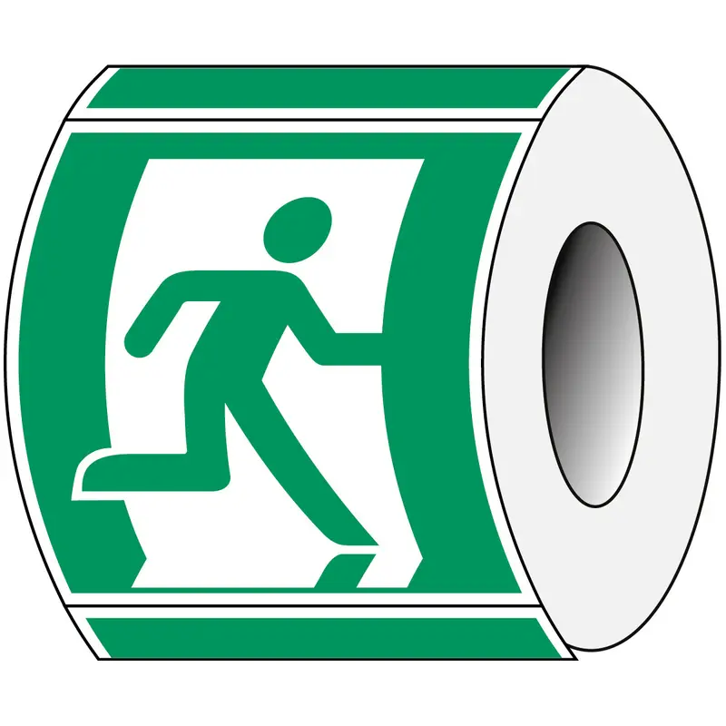 ISO Sicherheitskennzeichnung - Fluchtweg (rechts)