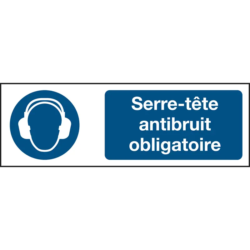ISO Sicherheitskennzeichnung - Gehörschutz benutzen - französisch