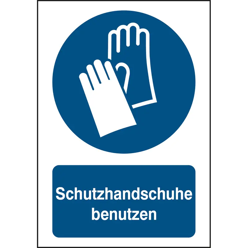 ISO Sicherheitskennzeichnung - Handschutz benutzen