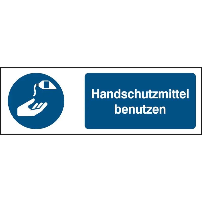 ISO Sicherheitskennzeichnung - Handschutzmittel benutzen