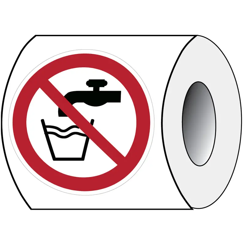 ISO Sicherheitskennzeichnung - Kein Trinkwasser
