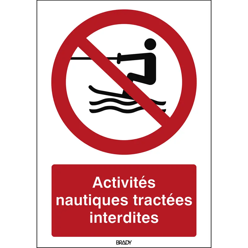ISO Sicherheitskennzeichnung - Keine persönlichen Wasserfahrzeuge