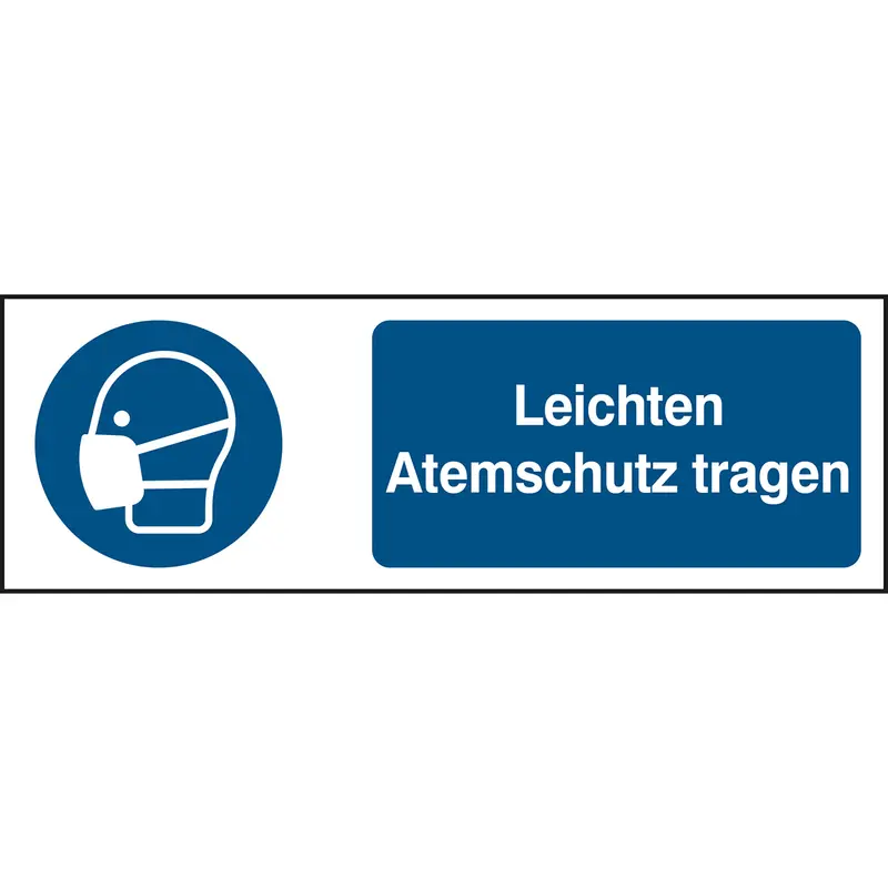 ISO Sicherheitskennzeichnung - Maske benutzen