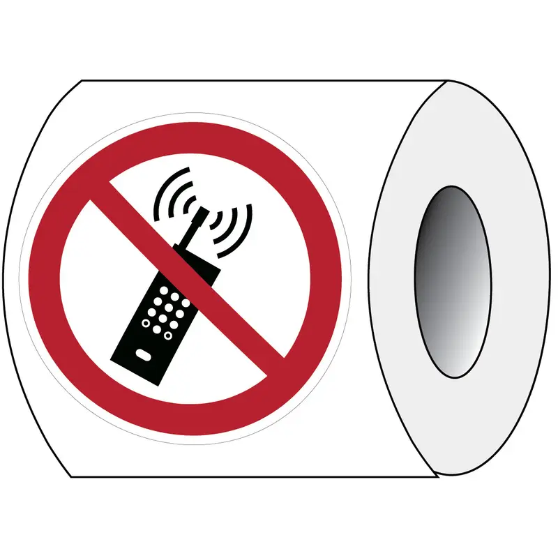 ISO Sicherheitskennzeichnung - Mobilfunk verboten