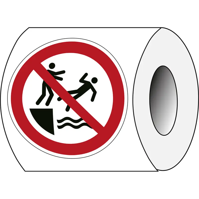 ISO Sicherheitskennzeichnung - Nicht in das Wasser stossen
