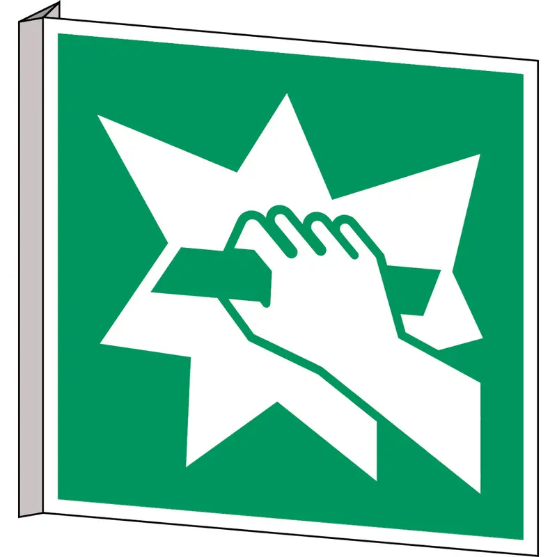 ISO Sicherheitskennzeichnung - Notausstieg