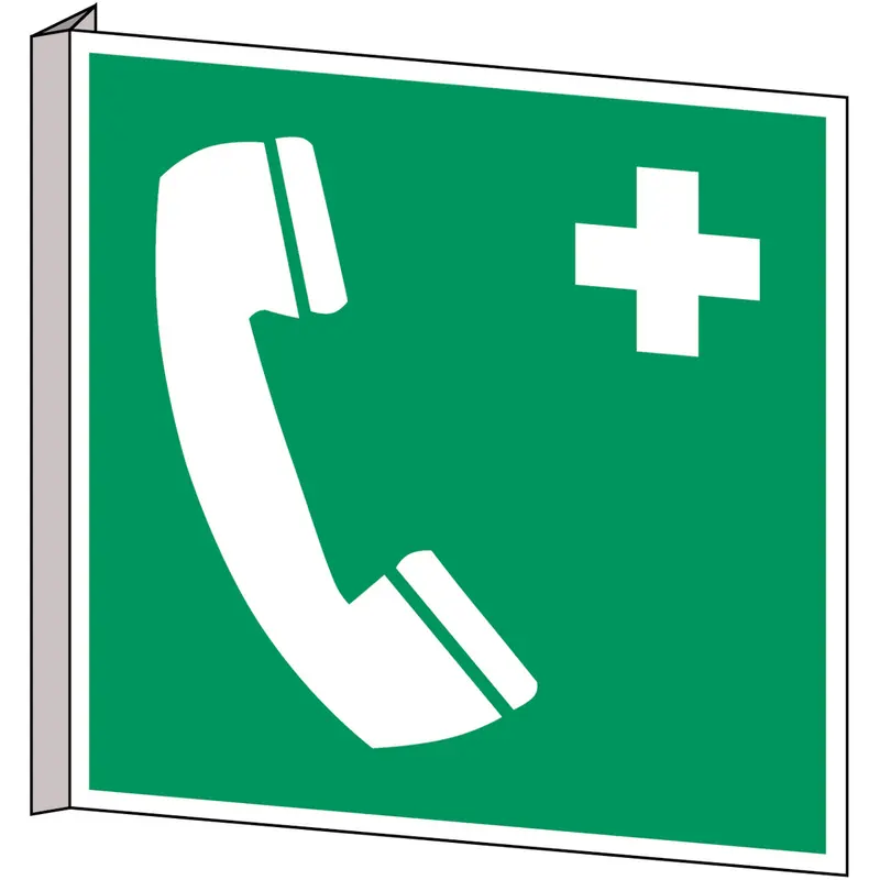 ISO Sicherheitskennzeichnung - Notruftelefon