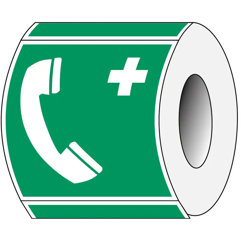 ISO Sicherheitskennzeichnung - Notruftelefon