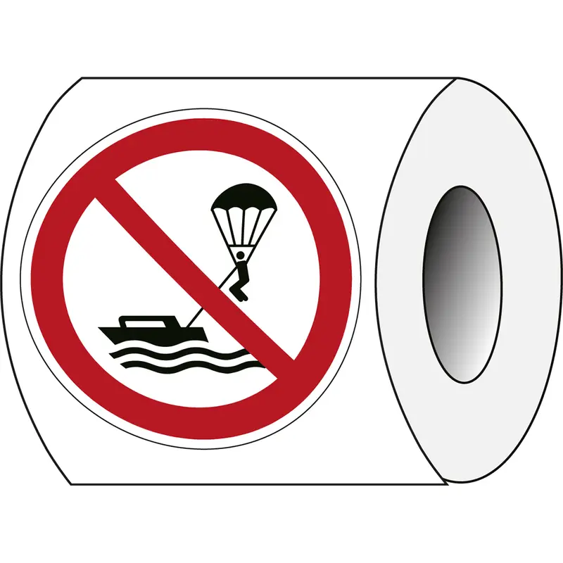 ISO Sicherheitskennzeichnung - Parasailing verboten