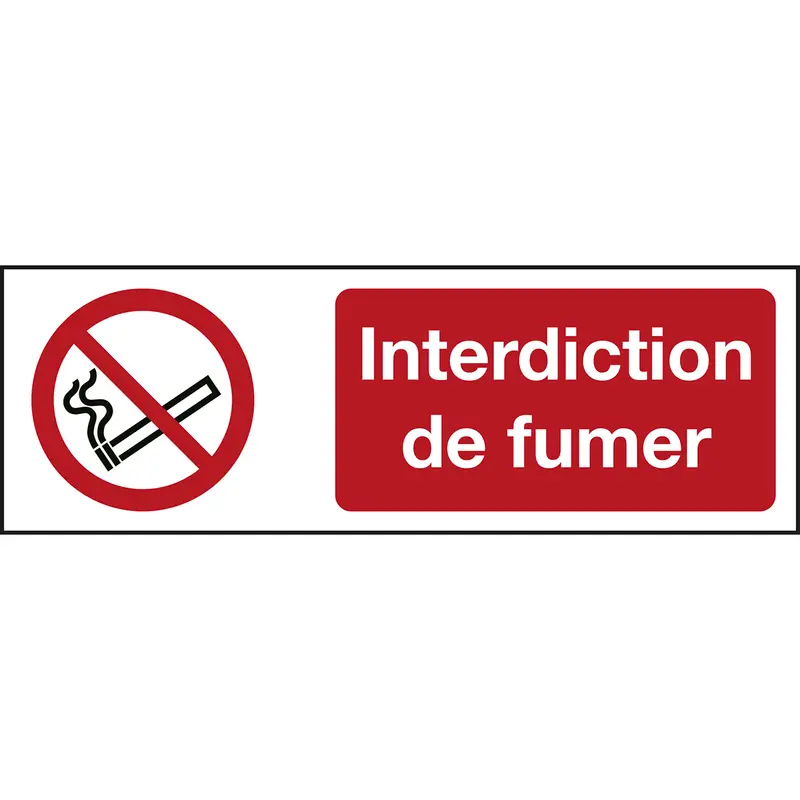 ISO Sicherheitskennzeichnung - Rauchen verboten
