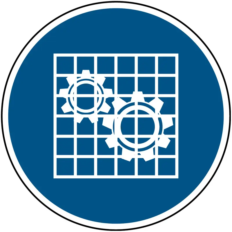 ISO Sicherheitskennzeichnung - Schutzschild benutzen