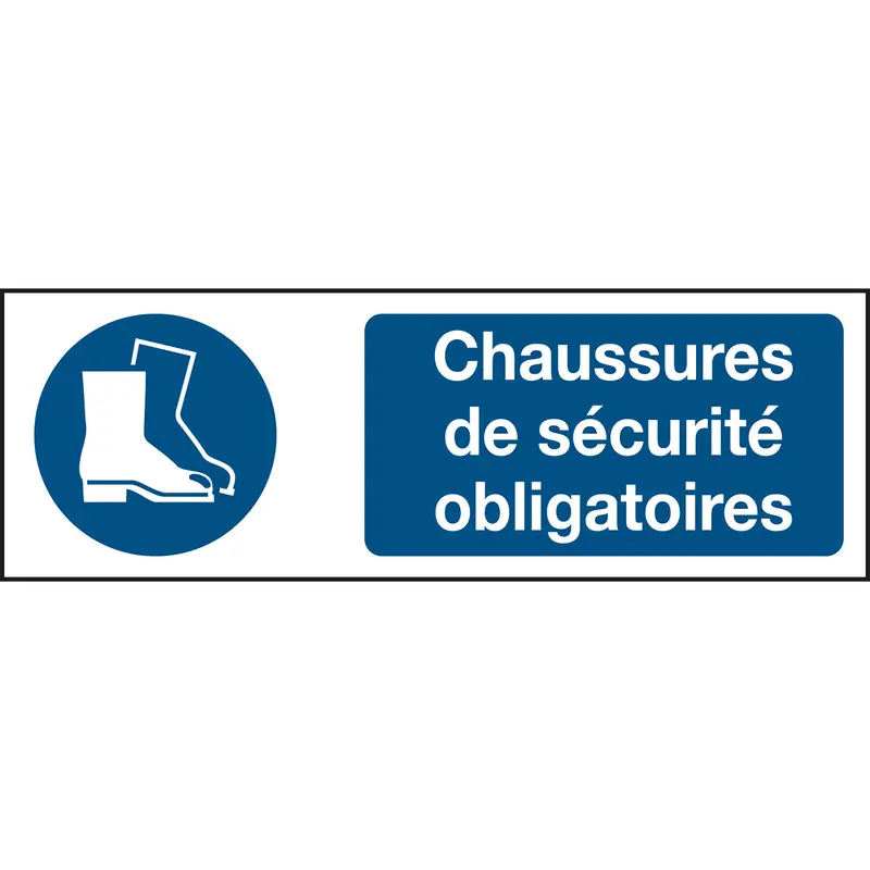 ISO Sicherheitskennzeichnung - Sicherheitsschuhe tragen