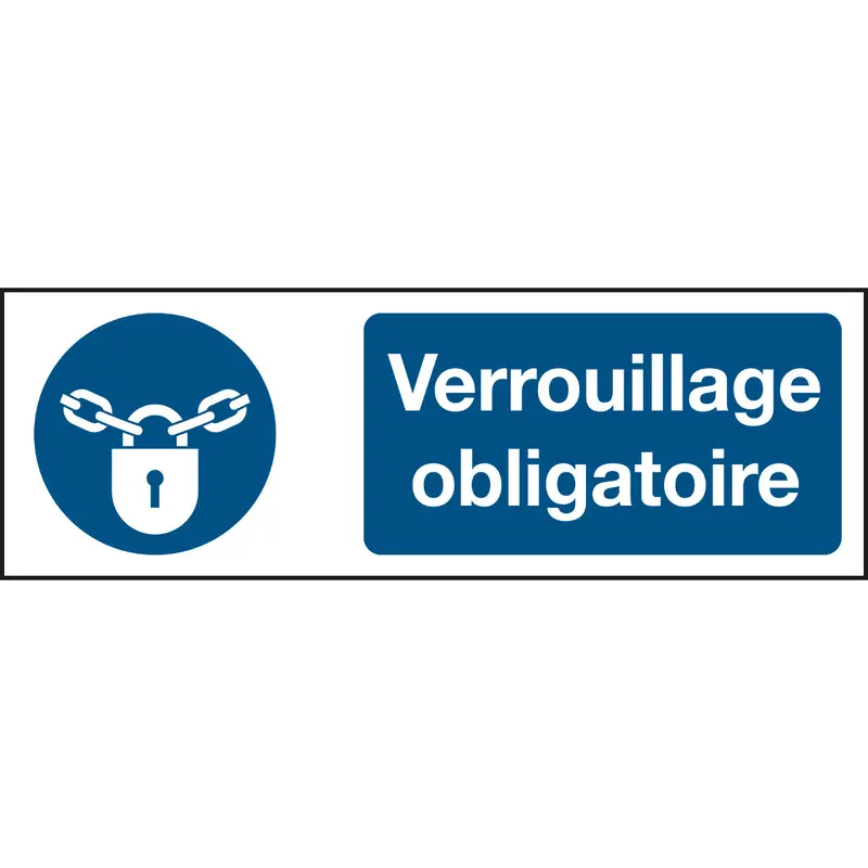 ISO Sicherheitskennzeichnung - Verschlossen halten