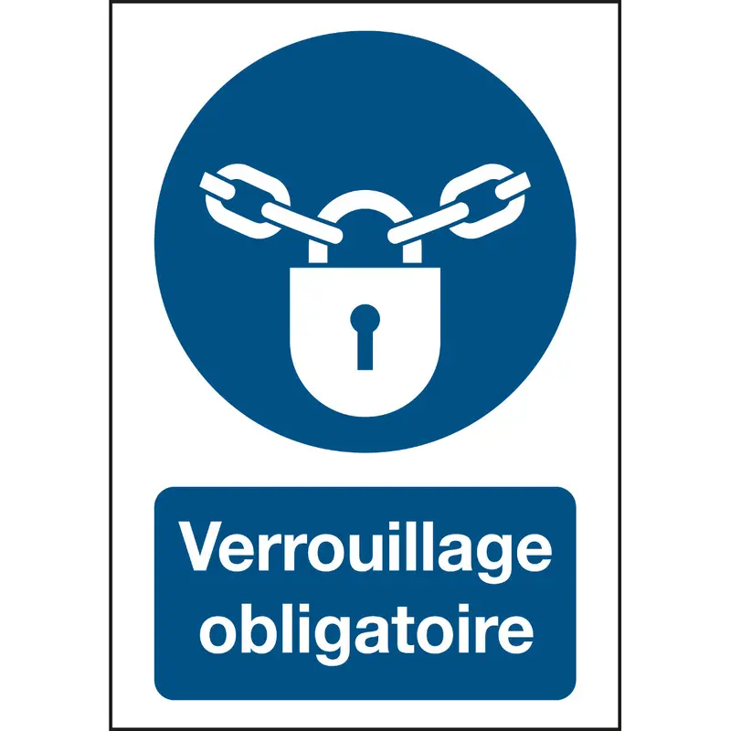 ISO Sicherheitskennzeichnung - Verschlossen halten