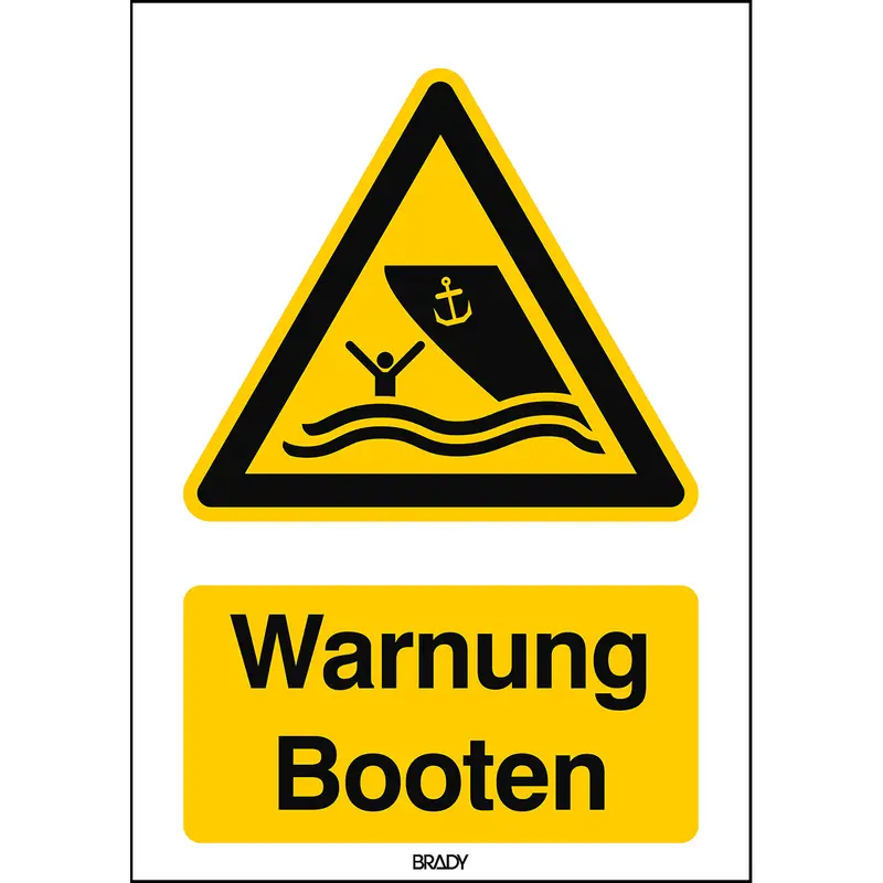 ISO Sicherheitskennzeichnung - Warnung Booten