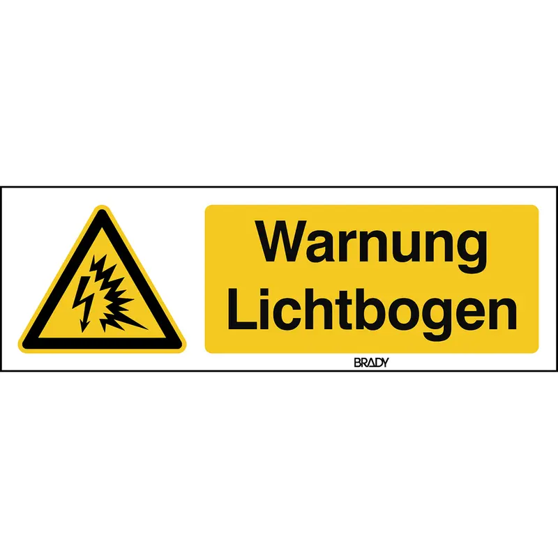ISO Sicherheitskennzeichnung - Warnung, Lichtbogen