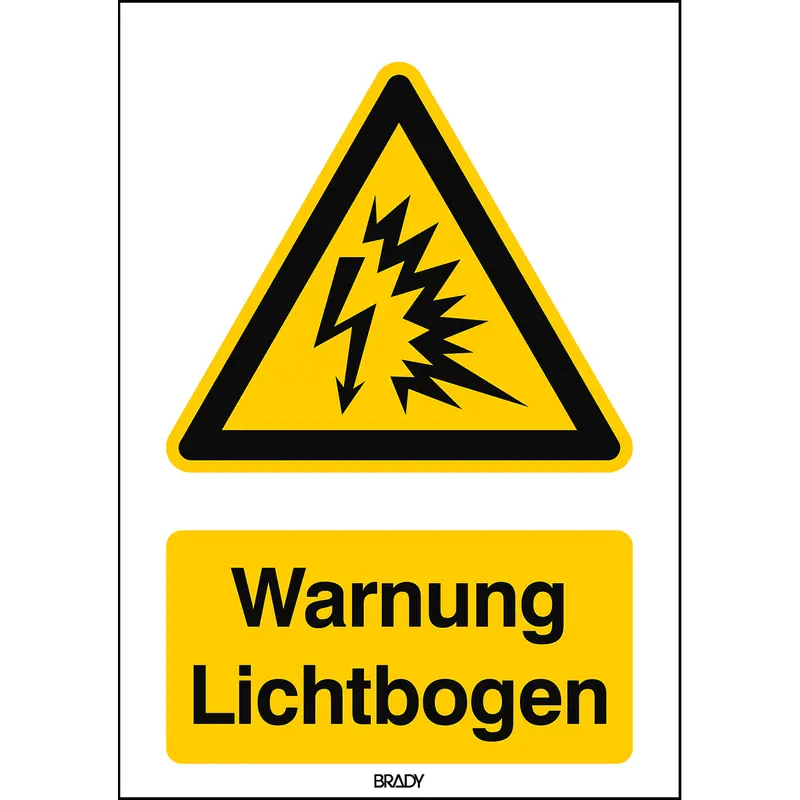 ISO Sicherheitskennzeichnung - Warnung, Lichtbogen