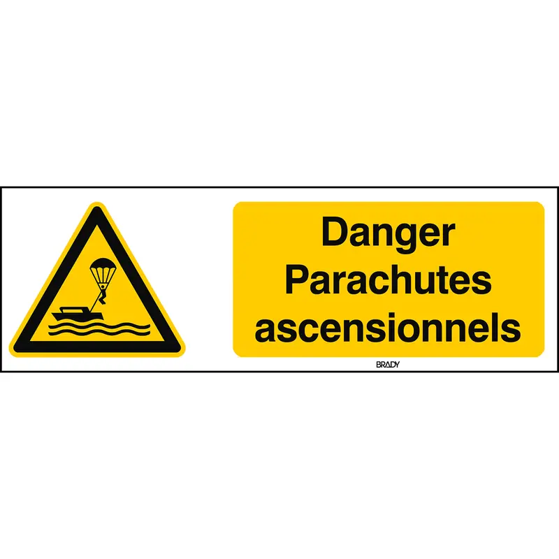 ISO Sicherheitskennzeichnung - Warnung Parasailing