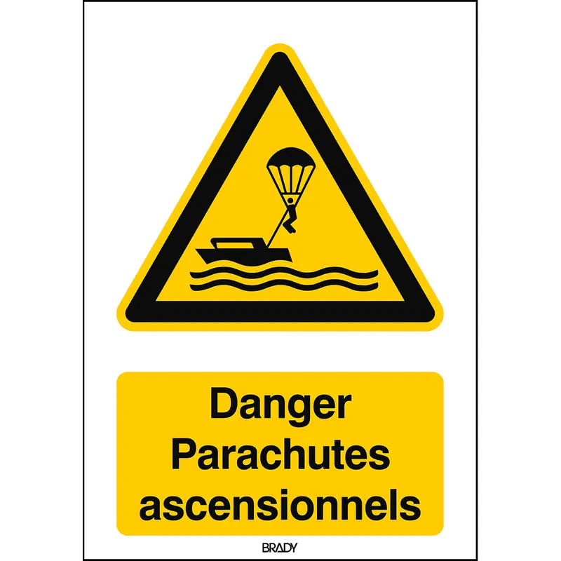 ISO Sicherheitskennzeichnung - Warnung Parasailing