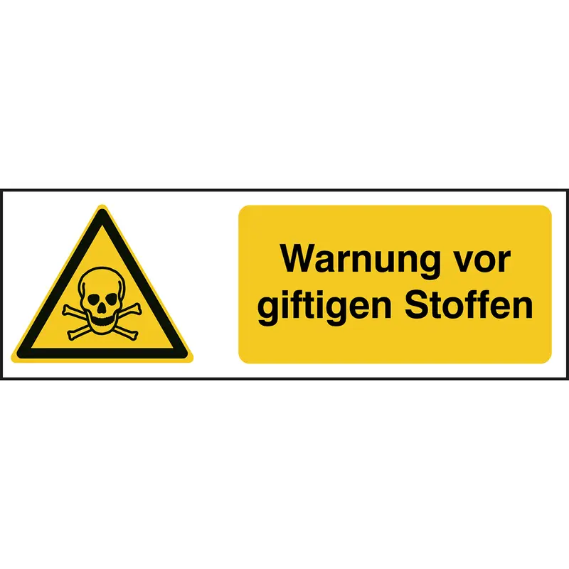 ISO Sicherheitskennzeichnung - Warnung vor giftigen Stoffen