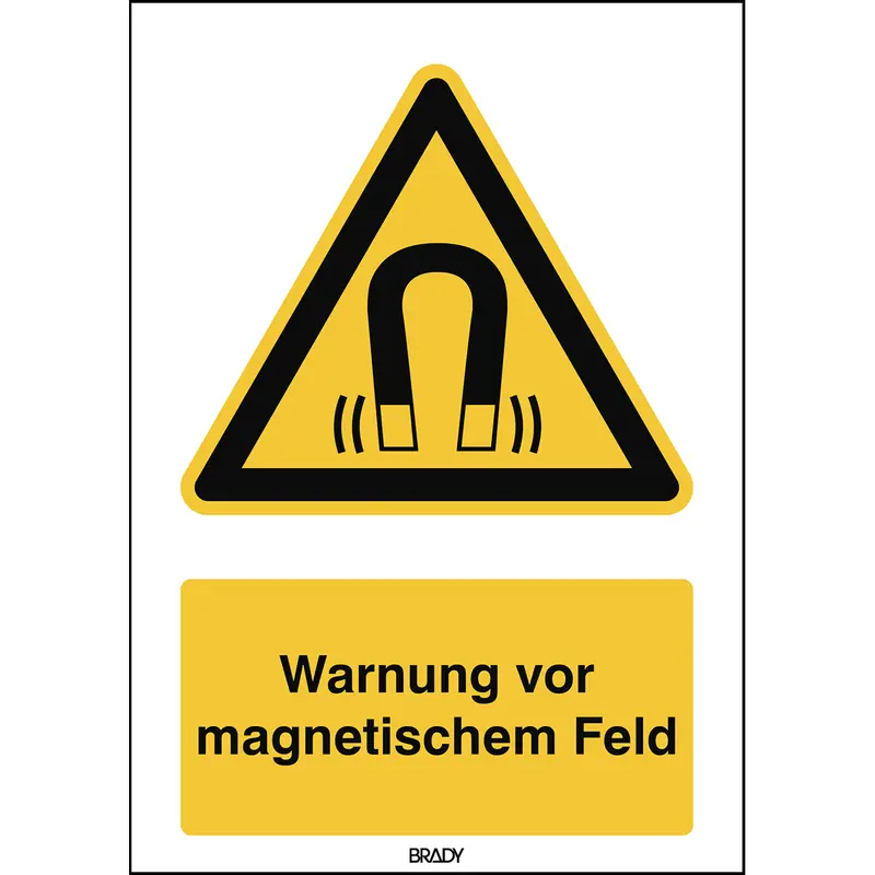 ISO Sicherheitskennzeichnung - Warnung vor magnetischem Feld