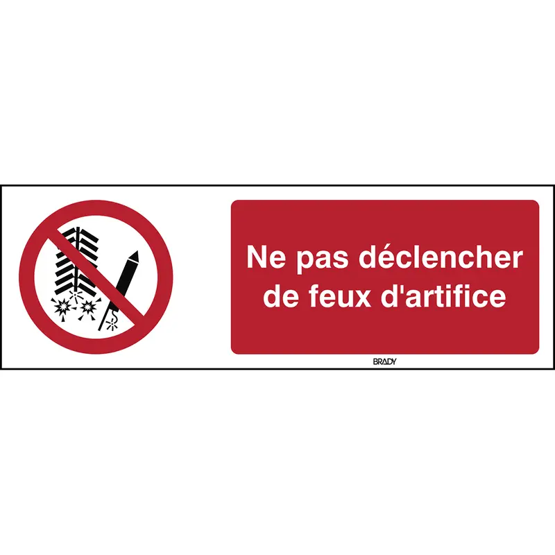 ISO-Sicherheitsschild - Feuerwerk verboten
