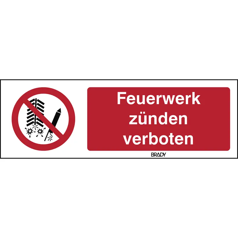 ISO-Sicherheitsschild - Feuerwerk verboten