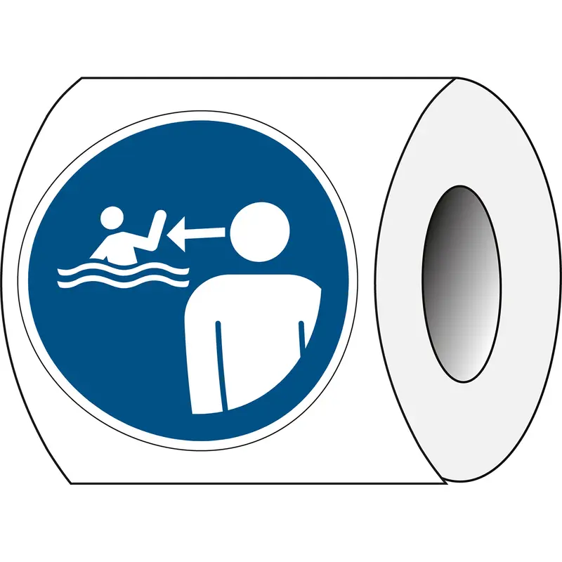 ISO-Sicherheitsschild - Kinder im Wasser beaufsichtigen
