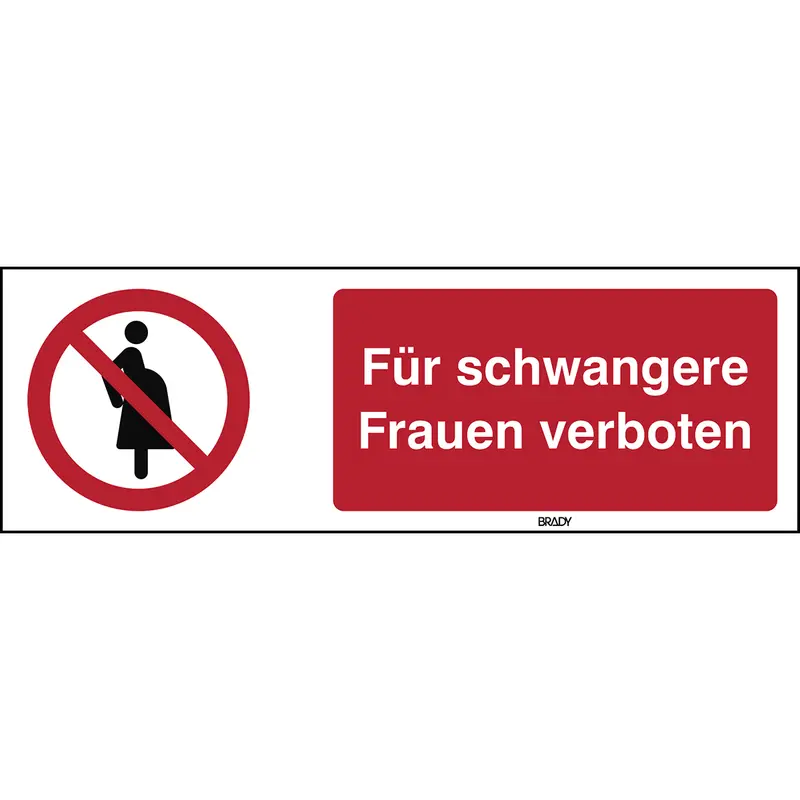 ISO-Sicherheitsschild - Nicht für Schwangere