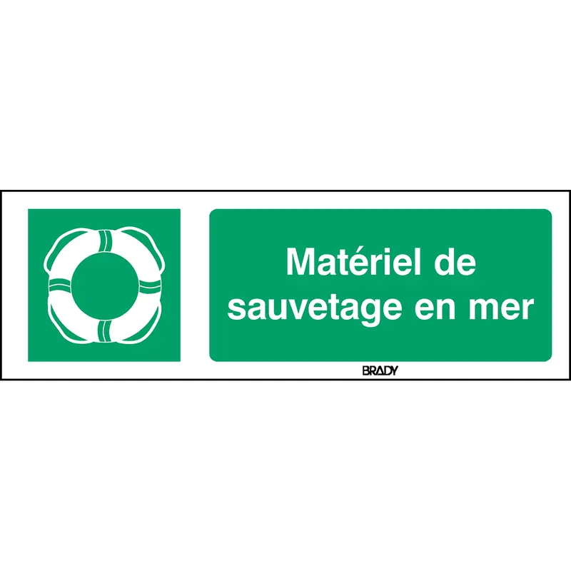 ISO-Sicherheitsschild - Wasserrettungsgeräte