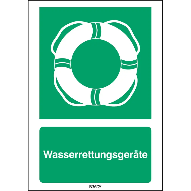 ISO-Sicherheitsschild - Wasserrettungsgeräte