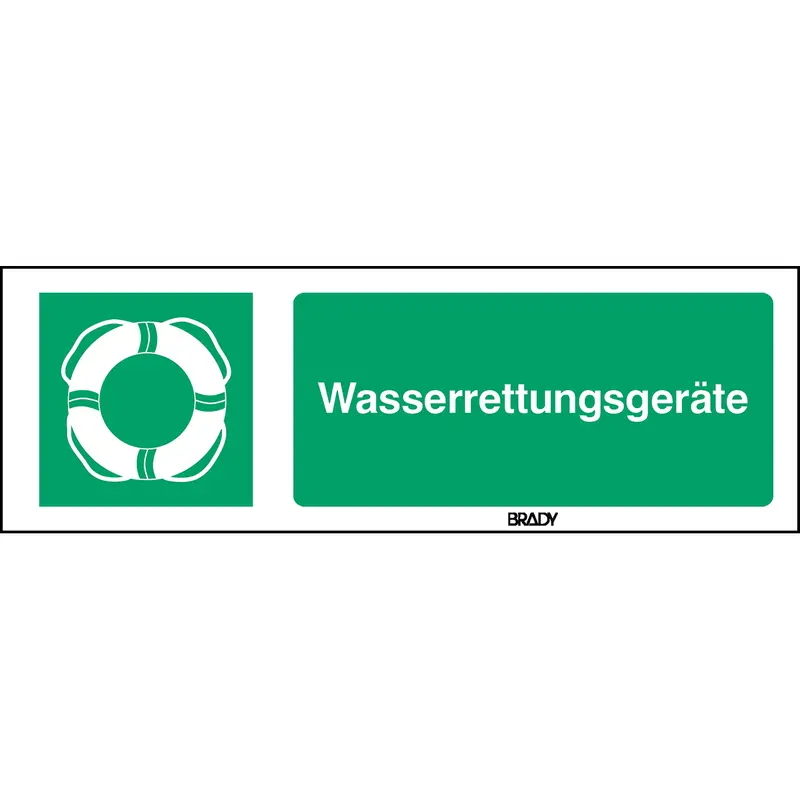 ISO-Sicherheitsschild - Wasserrettungsgeräte