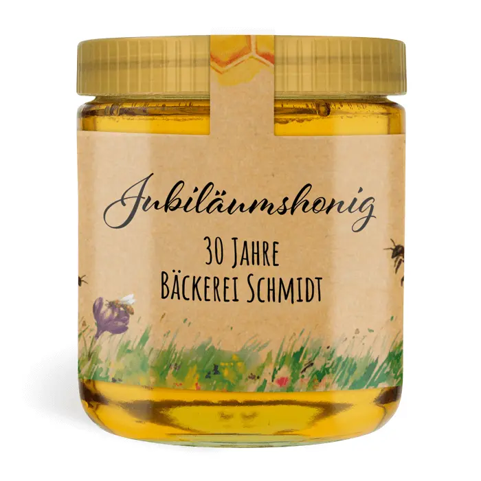 Jubelnde Jule - Etikett mit Gewährverschluss 500g (Kunststoffdeckel)