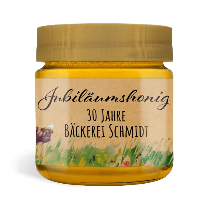 Jubelnde Jule - Rechteckiges Etikett 250g (Kunststoffdeckel)
