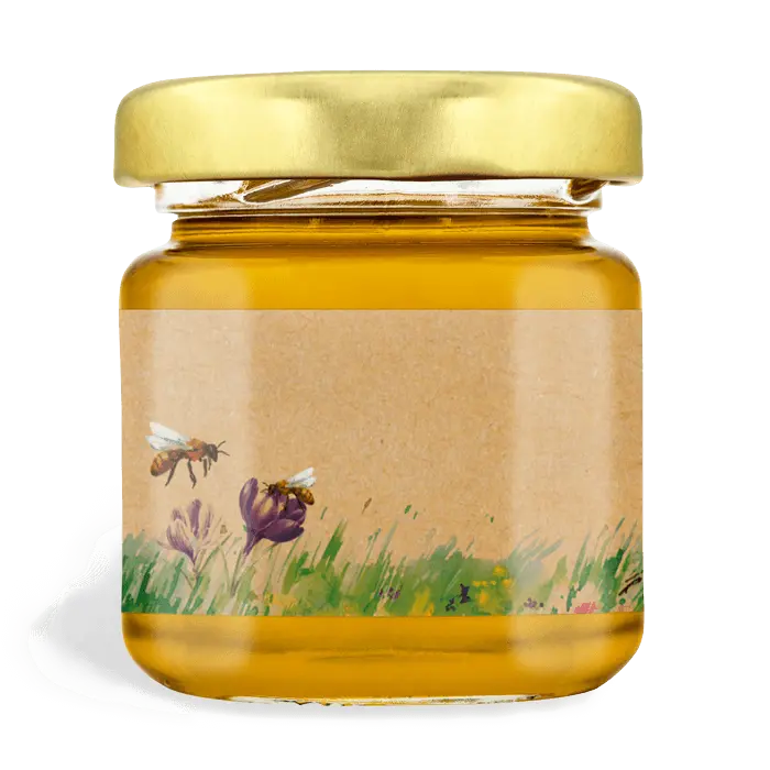 Jubelnde Jule - Rechteckiges Etikett 50g (Twist-Off)