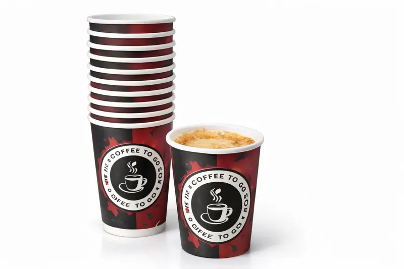 Kaffeebecher To Go 200 ml (8 oz) | Pappbecher für Heißgetränke