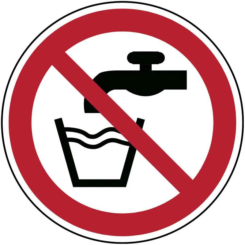 Kein Trinkwasser - ISO 7010