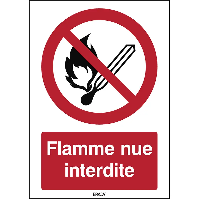 Keine offene Flamme, Feuer, offenes Licht und Rauchen verboten - ISO 7010