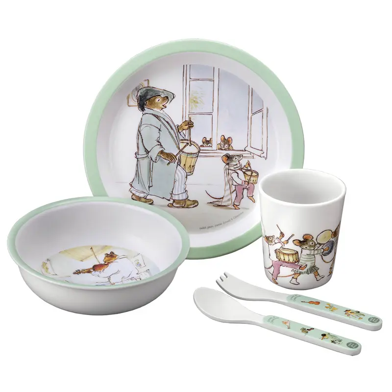 Kinder Speise Set "Ernest & Celestine" grün