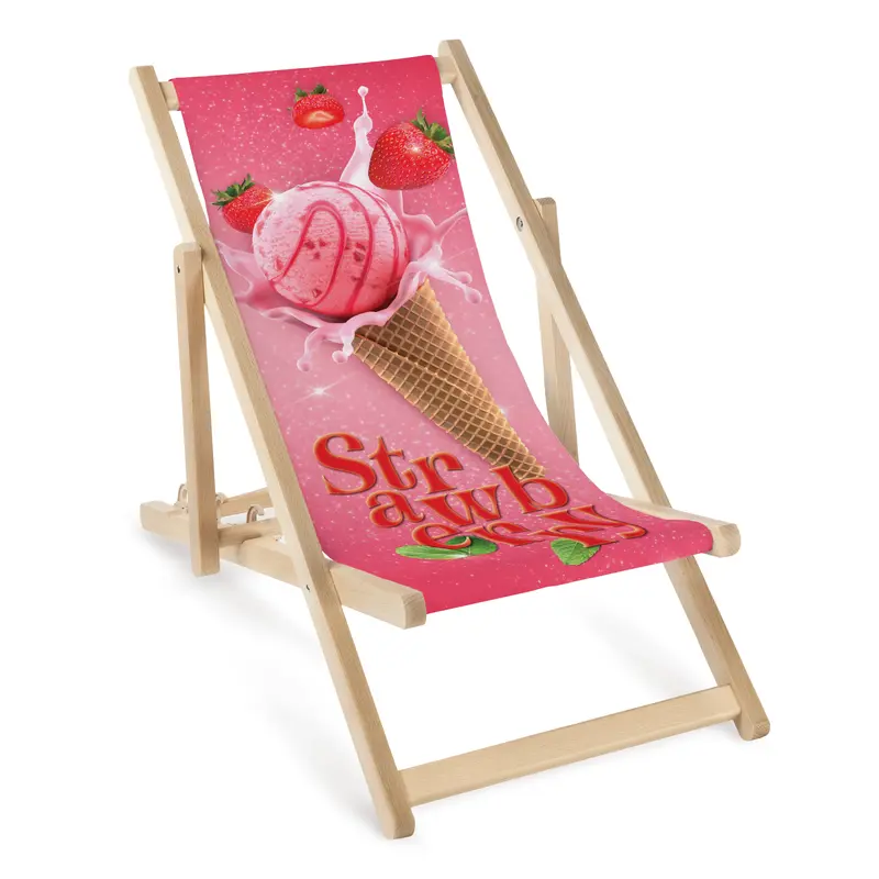Kinderliegestuhl aus Holz Strawberry