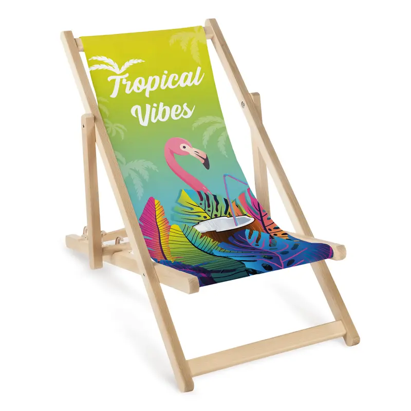 Kinderliegestuhl aus Holz Tropical Vibes