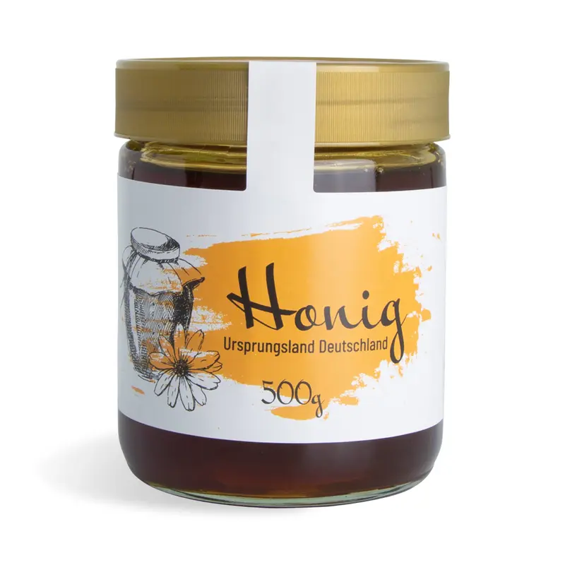 Klecksige Katja – Etikett mit Gewährverschluss 500g (Kunststoffdeckel)