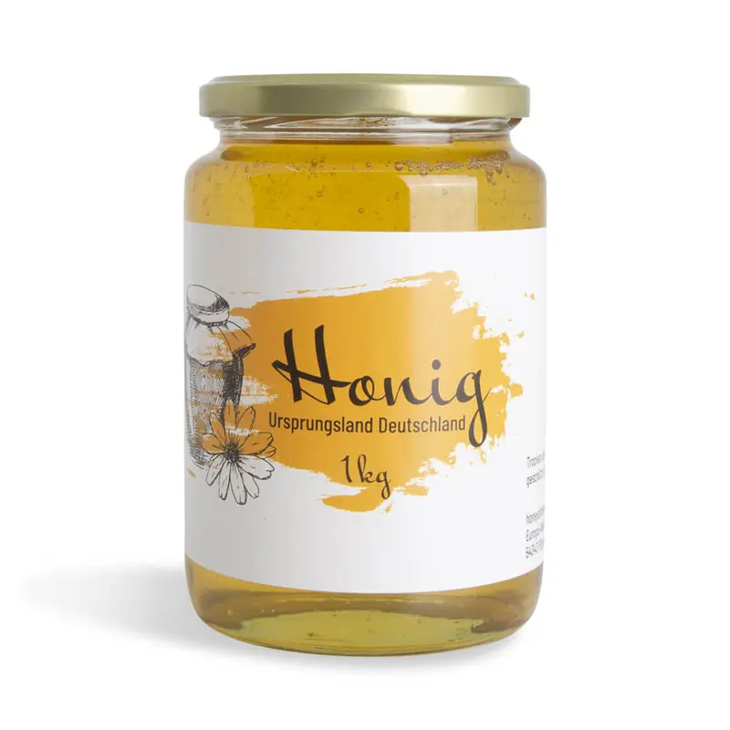 Klecksige Katja – Rechteckiges Etikett 1000g (Twist-Off)