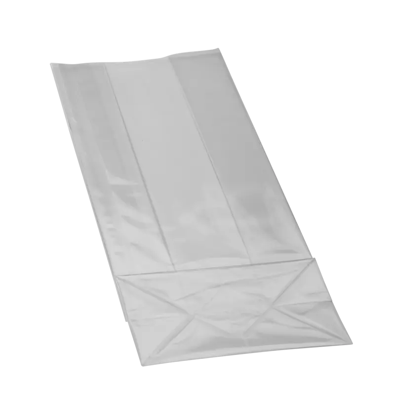 Klotzbodenbeutel transparent
