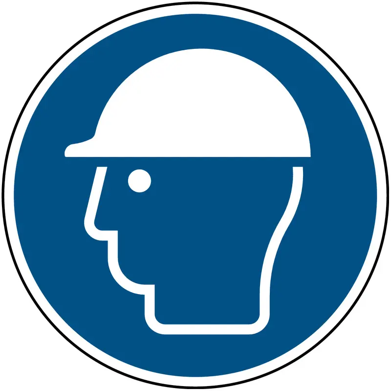 Kopfschutz benutzen - ISO 7010